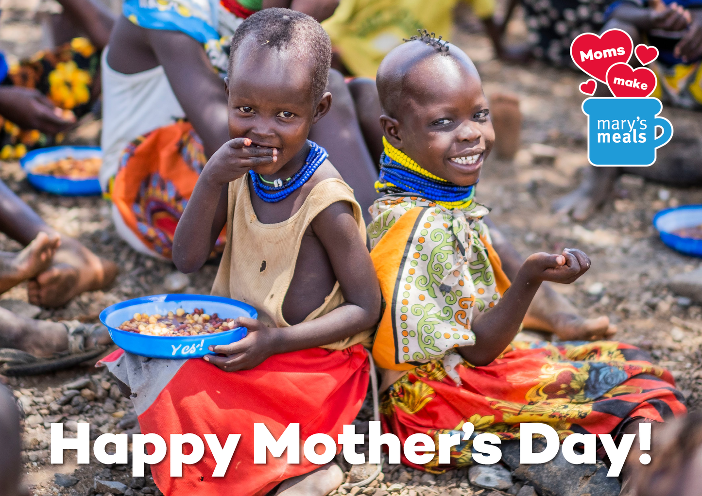 Mother's Day digital gift - feed two children for a year