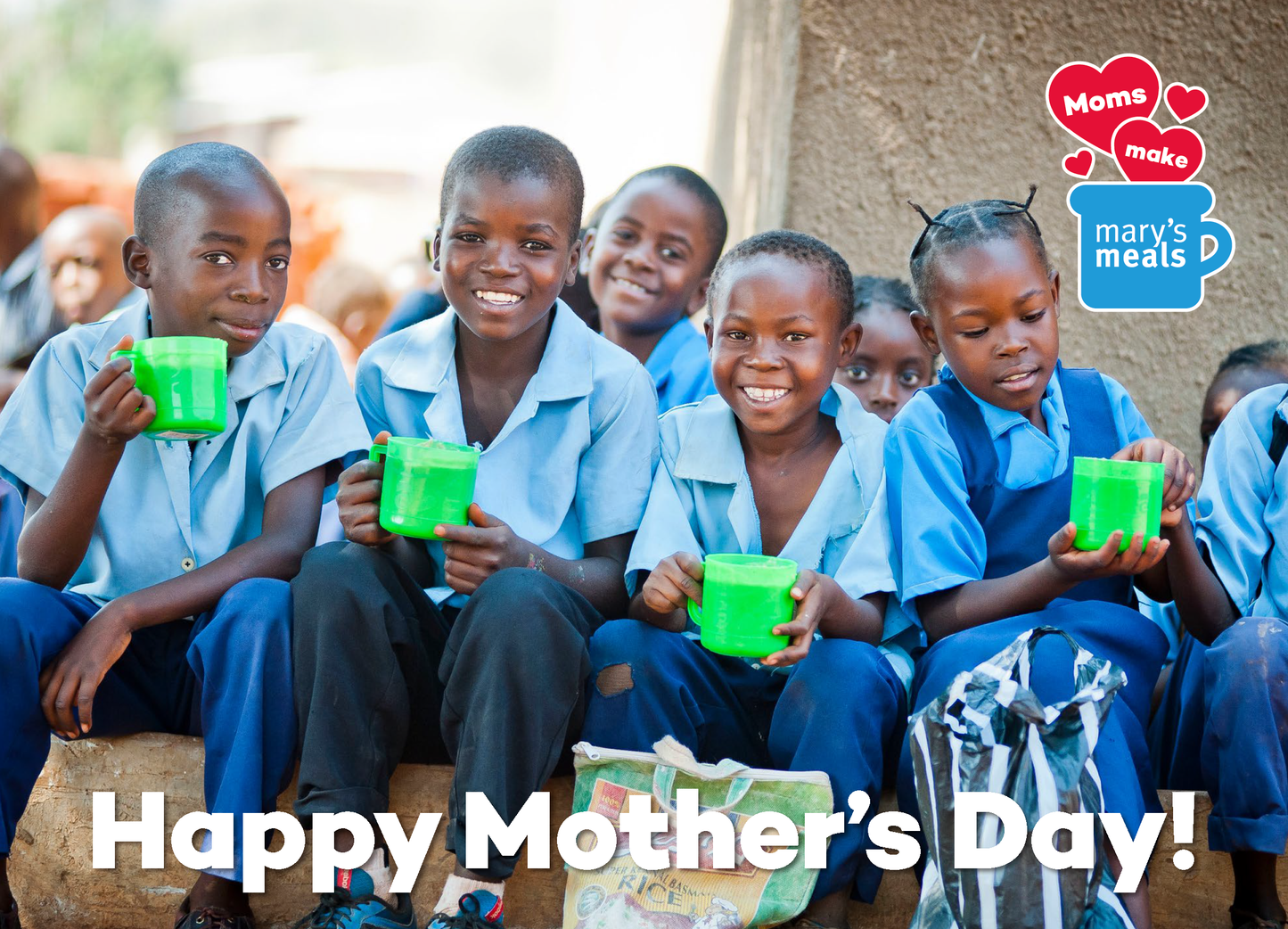 Mother's Day digital gift - feed five children for a year