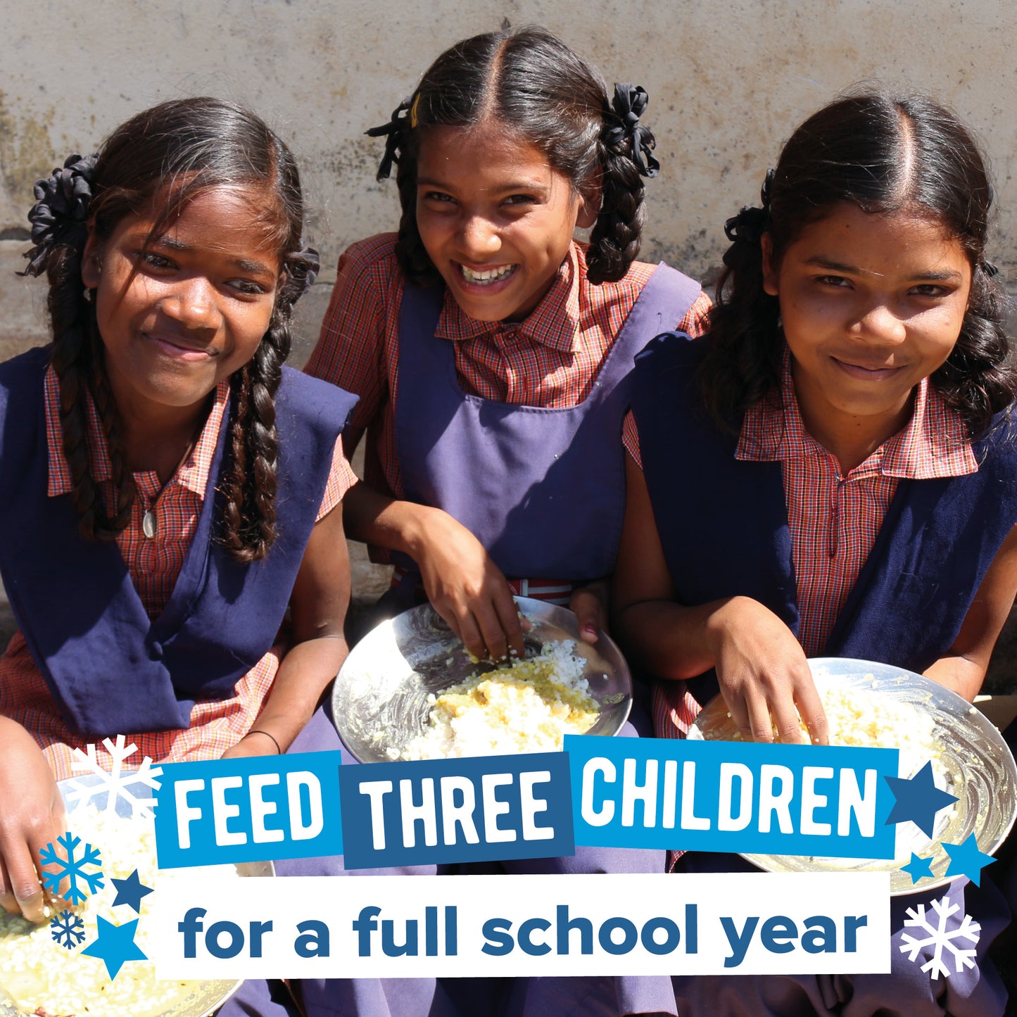Feed three children this Christmas