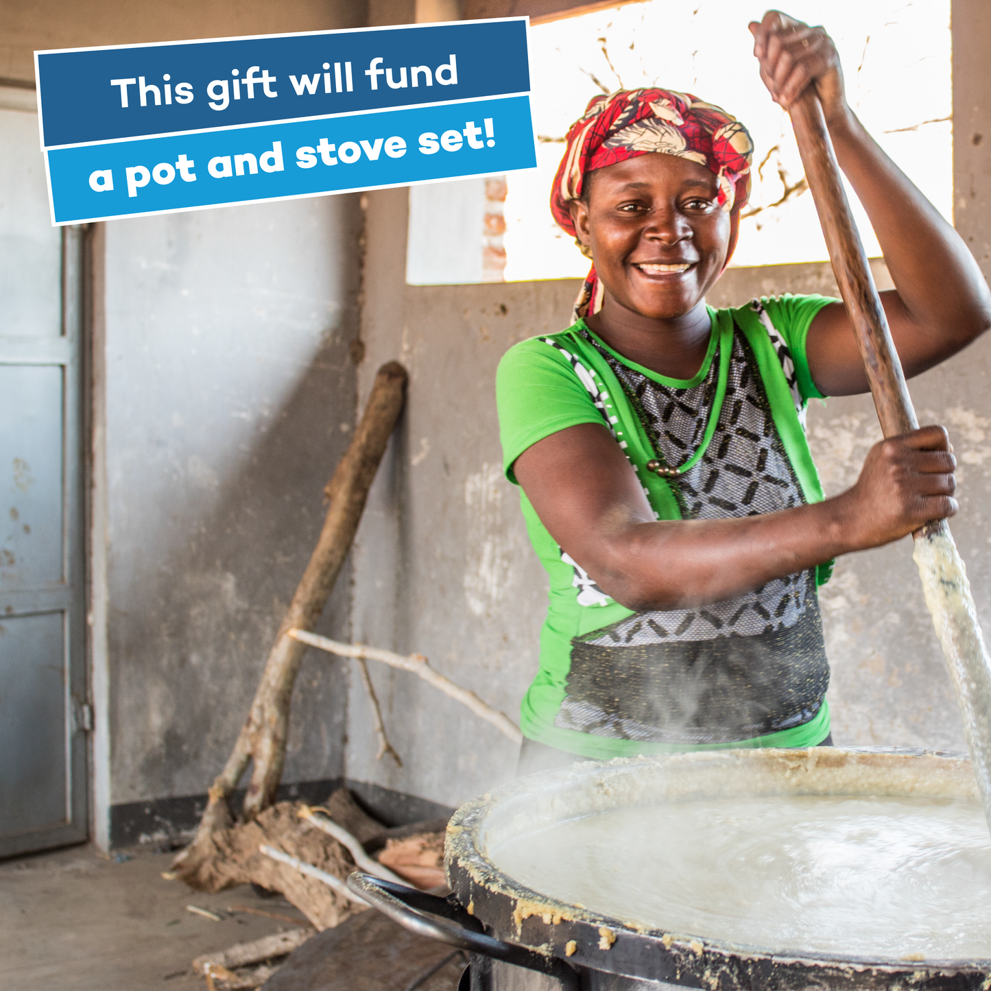 Fund a cooking pot and stove set